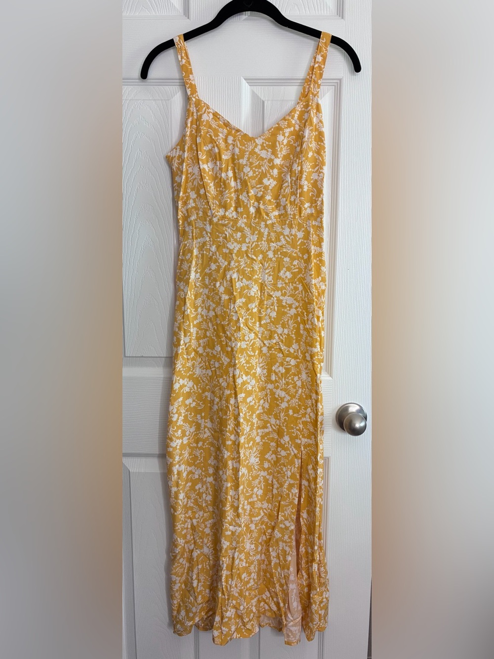 Old Navy Yellow Floral Maxi Dress